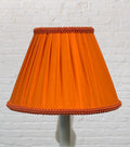Cone Lampshade Orange Pleated