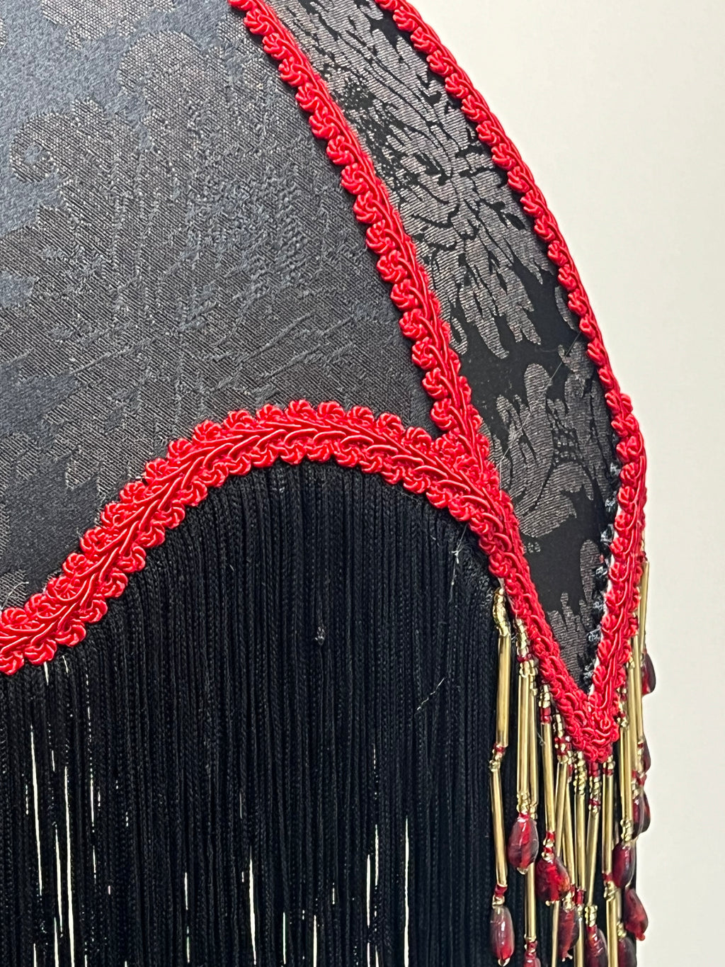 Murano Lampshade Black/Red