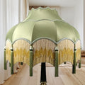 Maia Lampshade Green Sateen
