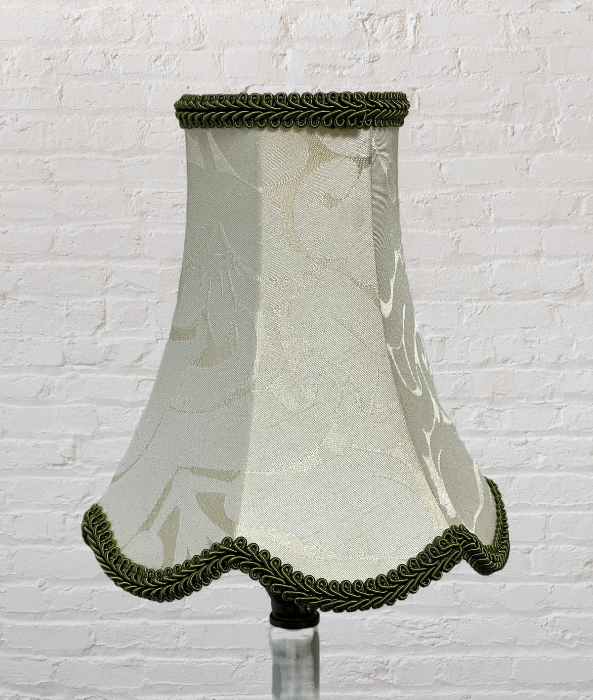 Scallop Tall Lampshade Damask