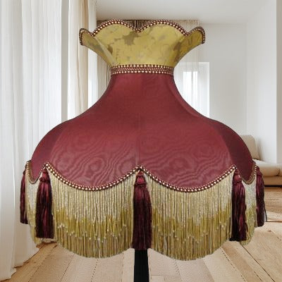 Katie Lampshade burgundy gold