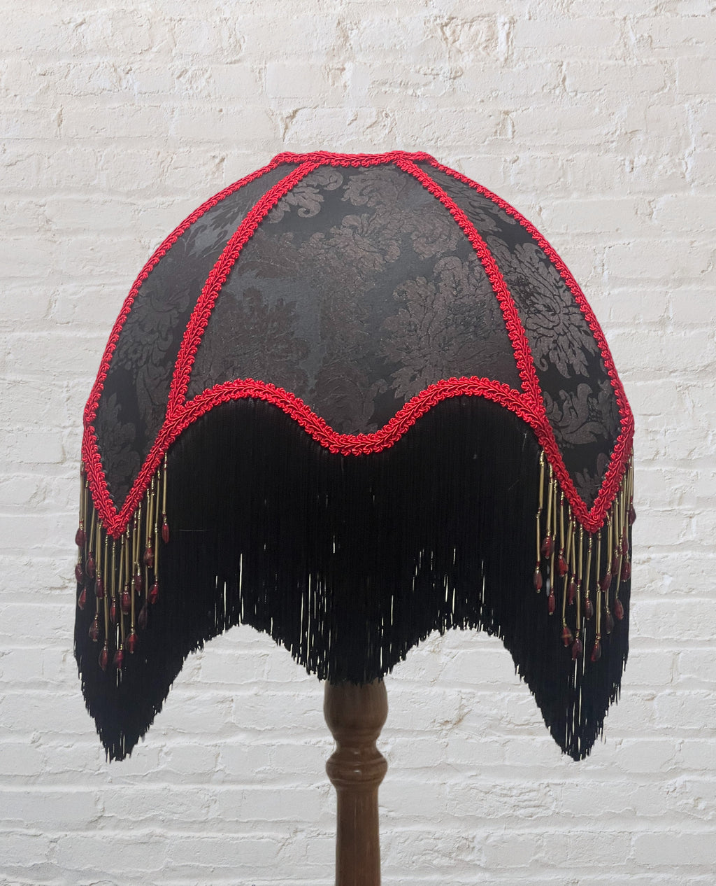 Murano Lampshade Black/Red