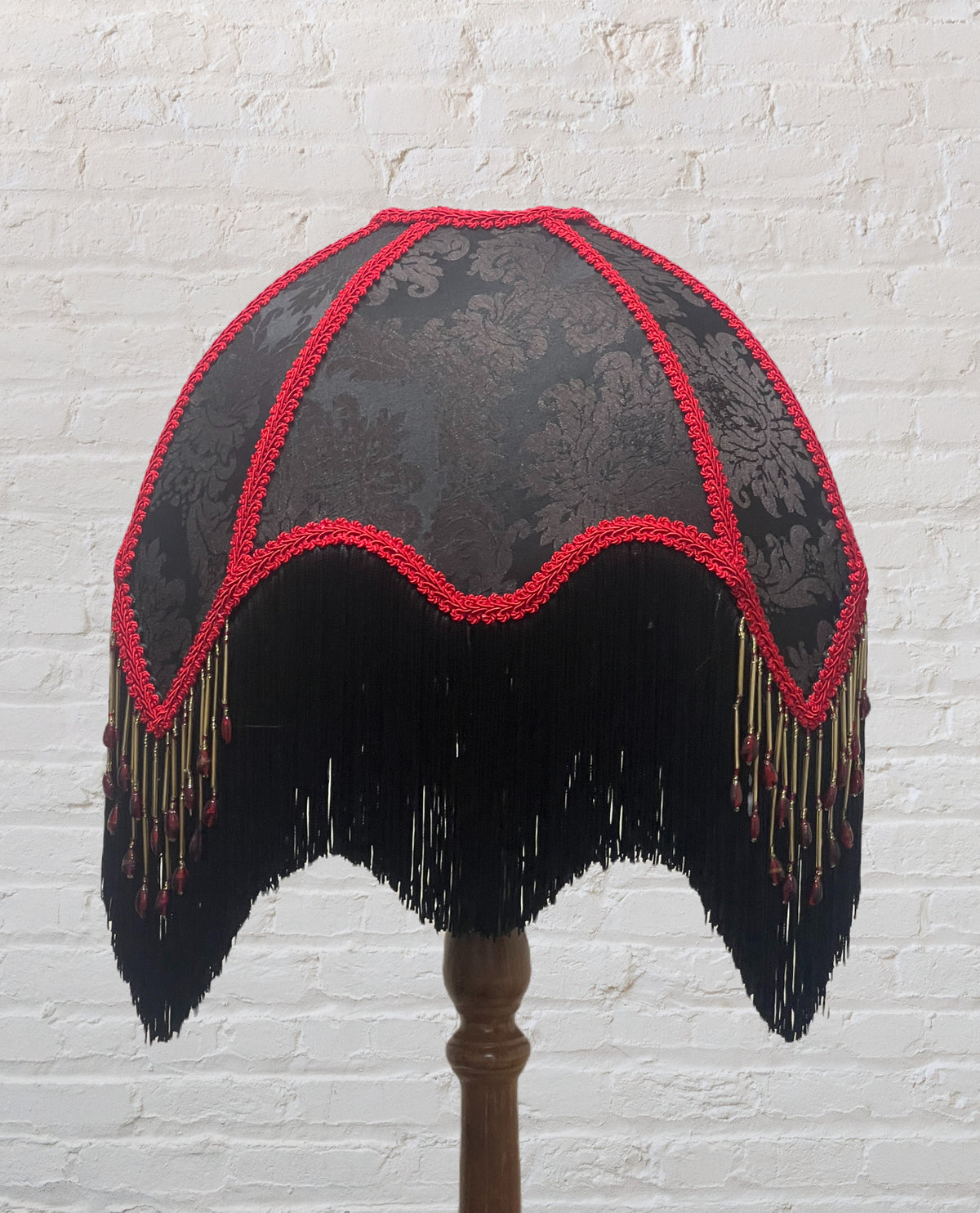 Murano Lampshade Black/Red